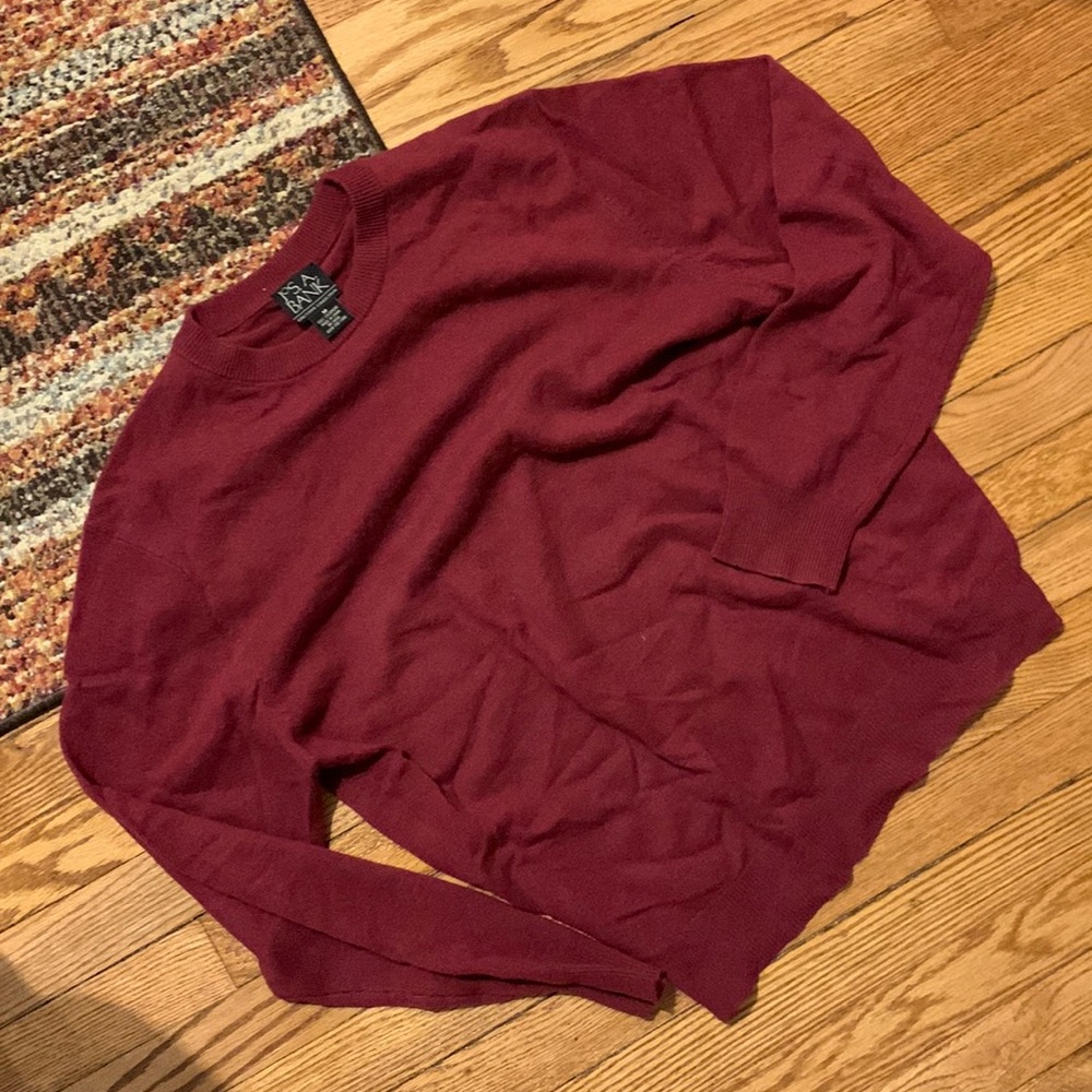 Men’s Jos. A Bank’s Red Cashmere Sweater